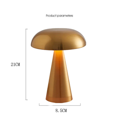 Elegante Wiederaufladbare Pilzlampe